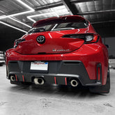 2023+ Toyota Corolla GR Rear Bumper Diffuser Pin-stripe Pre-cut Overlay